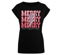 F4NT4STIC T-shirt 'Merry Christmas' mélange de couleurs / noir, Taille XXXL