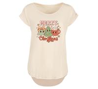 F4NT4STIC T-shirt 'Merry Christmas' sable / mélange de couleurs, Taille XS