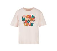 F4NT4STIC T-shirt 'Mothers Day Floral Accent Mom Life Humor Trendy Aesthetic' jaune / émeraude / rosé / rouge, Taille XS