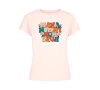 F4NT4STIC T-shirt 'Mothers Day Floral Accent Mom Life Humor Trendy Aesthetic' vert / orange / rose, Taille XL