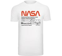 F4NT4STIC T-Shirt 'NASA Classic Space Shuttle' rouge / noir / blanc, Taille M