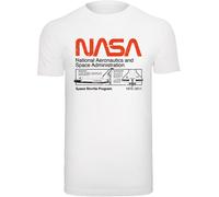 F4NT4STIC T-Shirt 'NASA Classic Space Shuttle' rouge / noir / blanc, Taille XL