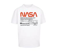 F4NT4STIC T-Shirt 'NASA Classic Space Shuttle' rouge / noir / blanc, Taille XXL