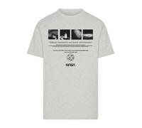 F4NT4STIC T-Shirt 'NASA Retro Photo Ad The Future Is Now' gris / noir, Taille S
