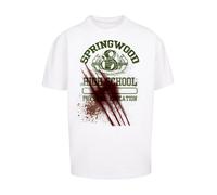 F4NT4STIC T-Shirt 'Nightmare On Elm Street Springwood Slasher' marron / vert / bordeaux / blanc, Taille XS