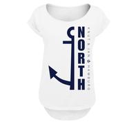 F4NT4STIC T-shirt 'North Anker Knut & Jan Hamburg' bleu marine / blanc, Taille 5XL