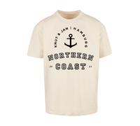 F4NT4STIC T-Shirt 'Northern Coast Nordsee Knut & Jan Hamburg' sable / noir, Taille 5XL