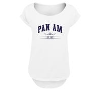 F4NT4STIC T-shirt 'Pan Am College Est 1927' indigo / blanc, Taille 5XL
