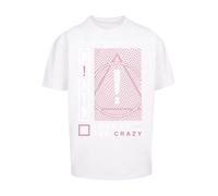 F4NT4STIC T-Shirt 'Panic At The Disco Turn Up The Crazy' bourgogne / blanc, Taille S