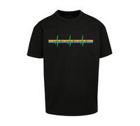 F4NT4STIC T-Shirt 'Pink Floyd Prisma Heartbeat Rock Band Album DSOTM' bleu / jaune / vert / orange / noir, Taille XXL