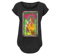 F4NT4STIC T-shirt 'Pink Floyd' vert / orange / rose / noir / blanc, Taille L