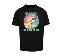 F4NT4STIC T-Shirt 'Pink Floyd Wish You Were Here Rock Band Album' mélange de couleurs / noir, Taille M