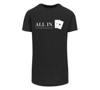 F4NT4STIC T-Shirt 'Poker All In Karten' rouge / noir / blanc, Taille M