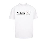 F4NT4STIC T-Shirt 'Poker All In Karten' rouge / noir / blanc, Taille XL