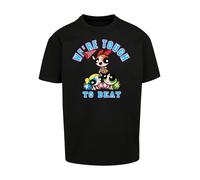 F4NT4STIC T-Shirt 'Powerpuff Girls Tough To Beat' beige / azur / rouge / noir, Taille 5XL