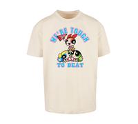 F4NT4STIC T-Shirt 'Powerpuff Girls Tough To Beat' sable / bleu néon / vert / noir, Taille 5XL