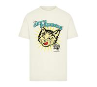 F4NT4STIC T-Shirt 'Puss N Boots The Cats Pajamas Vintage Art' écru / bleu / jaune, Taille XS