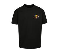 F4NT4STIC T-Shirt 'Rainbow Turtle' jaune / noir, Taille 5XL