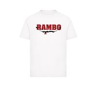 F4NT4STIC T-Shirt 'Rambo Logo Compound Bow' rouge / noir / blanc, Taille 146-152
