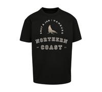 F4NT4STIC T-Shirt 'Robbe Knut & Jan Hamburg' noir / blanc, Taille 5XL