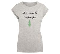 F4NT4STIC T-shirt 'Rockin around the christmas tree' gris / vert / noir, Taille 4XL