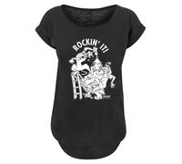 F4NT4STIC T-shirt 'Rockin' It Christmas' noir / blanc, Taille XXXL