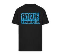 F4NT4STIC T-Shirt 'Rogue Trooper Comic Book Blue Logo' bleu néon / noir, Taille M