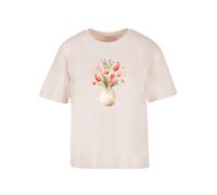 F4NT4STIC T-shirt 'Rosa Frühlingsblumenstrauß in Vase' mélange de couleurs / rose pastel, Taille XXL
