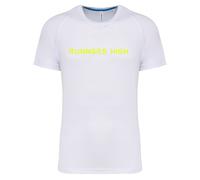 F4NT4STIC T-shirt 'Runners High Sports' jaune clair / blanc, Taille S