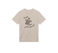 F4NT4STIC T-Shirt 'See You On The Next Wave' sable / noir, Taille XS