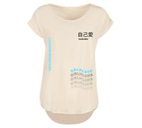 F4NT4STIC T-shirt 'Self Love' sable / bleu ciel / noir chiné, Taille XXXL