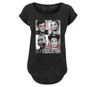 F4NT4STIC T-shirt 'Sex Education Class Photos Netflix TV Series' noir, Taille XS