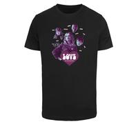 F4NT4STIC T-Shirt 'Sex Education Love Mindmaps Netflix TV Series' violet / noir / blanc, Taille XXXL
