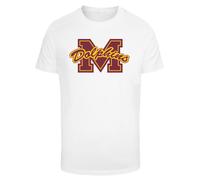 F4NT4STIC T-Shirt 'Sex Education M Dolphins Netflix TV Series' curry / bordeaux / blanc, Taille L