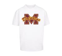 F4NT4STIC T-Shirt 'Sex Education M Dolphins Netflix TV Series' jaune d'or / rouge rubis / blanc, Taille 4XL