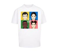 F4NT4STIC T-Shirt 'Sex Education Netflix TV Series' bleu / jaune / noir / blanc, Taille XL
