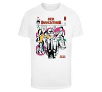 F4NT4STIC T-Shirt 'Sex Education Netflix TV Series' rose / rouge / noir / blanc, Taille 5XL