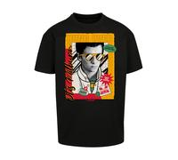 F4NT4STIC T-Shirt 'Sex Education Otis Hung Over Netflix TV Series' gris clair / orange / rouge / noir, Taille XS