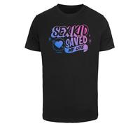 F4NT4STIC T-Shirt 'Sex Education Sex Kid Blend Netflix TV Series' bleu / orchidée / noir, Taille S