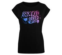 F4NT4STIC T-shirt 'Sex Education Sex Kid Blend Netflix TV Series' bleu / violet foncé / rose / noir, Taille L