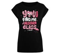 F4NT4STIC T-shirt 'Sex Education You can Find Me In Algebra Class Netflix TV Series' rosé / rouge vif / noir / blanc, Taille S