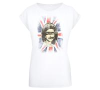 F4NT4STIC T-shirt 'Sex Pistols God Save The Queen' beige / marine / rouge / noir chiné / blanc, Taille S