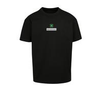 F4NT4STIC T-Shirt 'Silvester Happy New Year Pixel Kleeblatt' mélange de couleurs / noir, Taille 5XL