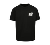 F4NT4STIC T-Shirt 'Ski Pass Urlaub Berge Winter Schnee' noir / blanc, Taille L