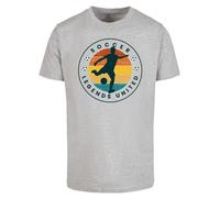 F4NT4STIC T-Shirt 'Soccer Legends United' bleu / jaune / gris clair / émeraude, Taille 5XL