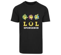 F4NT4STIC T-Shirt 'Spongebob Schwammkopf LOL' jaune / vert / violet / noir / blanc, Taille XXL