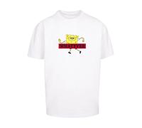 F4NT4STIC T-Shirt 'Spongebob Schwammkopf WHATEVER' jaune / rouge / noir / blanc, Taille L