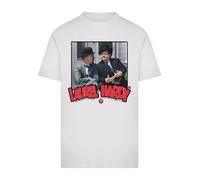 F4NT4STIC T-Shirt 'Stan Laurel & Oliver Hardy Comedy Duo' blanc, Taille XL