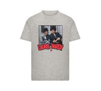 F4NT4STIC T-Shirt 'Stan Laurel & Oliver Hardy Comedy Duo' marine / gris chiné / rouge / noir, Taille 122-128