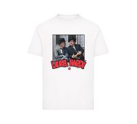 F4NT4STIC T-Shirt 'Stan Laurel & Oliver Hardy Comedy Duo' rouge / noir / blanc, Taille 122-128
